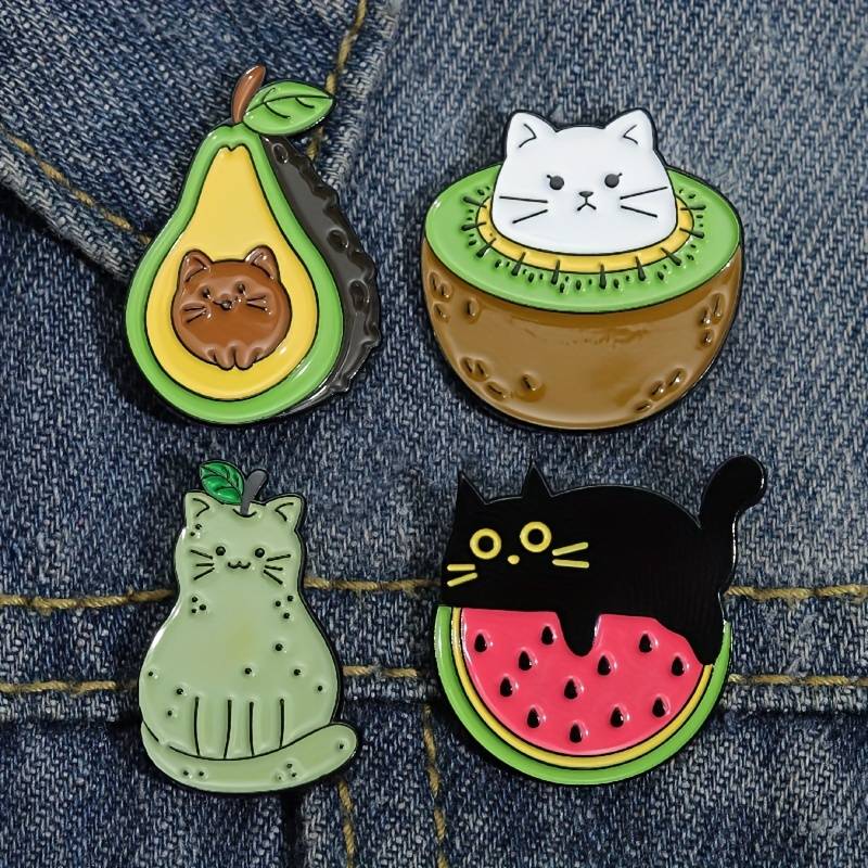 Cat Pins! Watermelon Cat