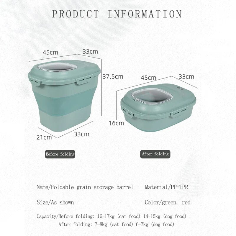 Foldable Silicone Food Canister