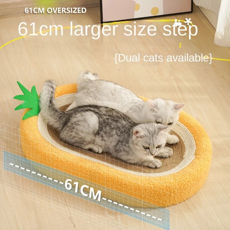 Wear resistant, chip free, pineapple sisal basin, claw grinding, rest, play, multi-purpose Scratching post, pet supplies